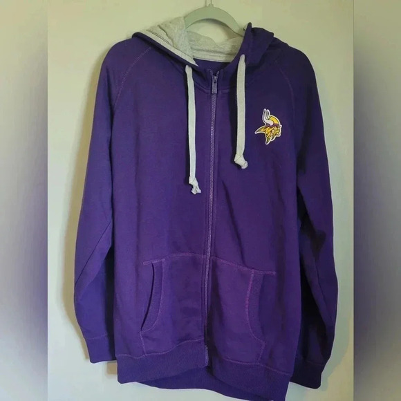 Other - Minnesota Vikings Men's Antigua Purple Logo Full Zip Up Hoodie Sweatshirt